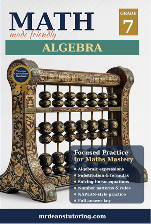 Year 7 Mathematics: Algebra cover